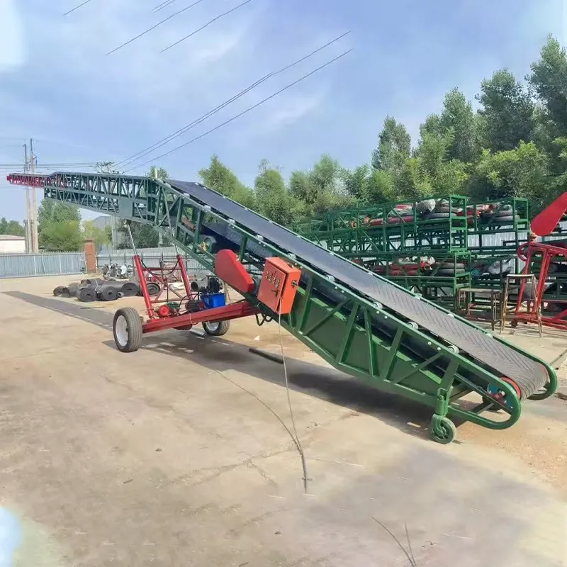 Flat Head Telescopic Conveyor Special for Containers - Belt Conveyor - grmmachinery.com